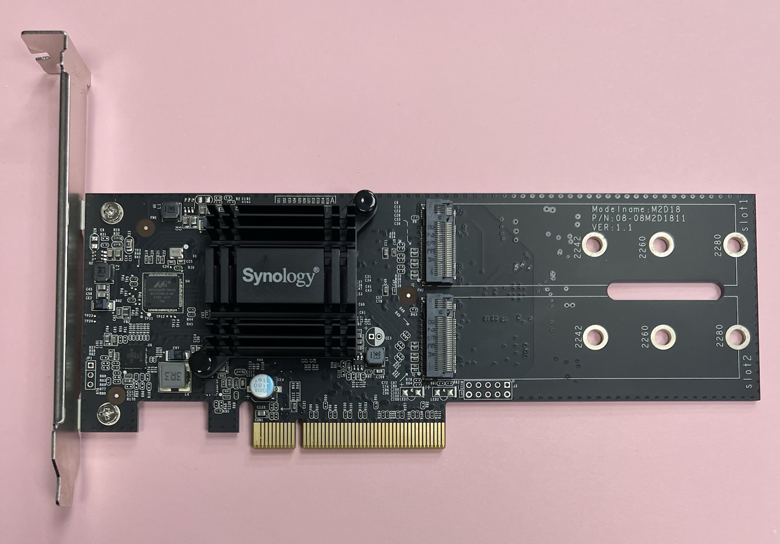 Synology M2D18 Dual M.2 SSD Adapter Card 