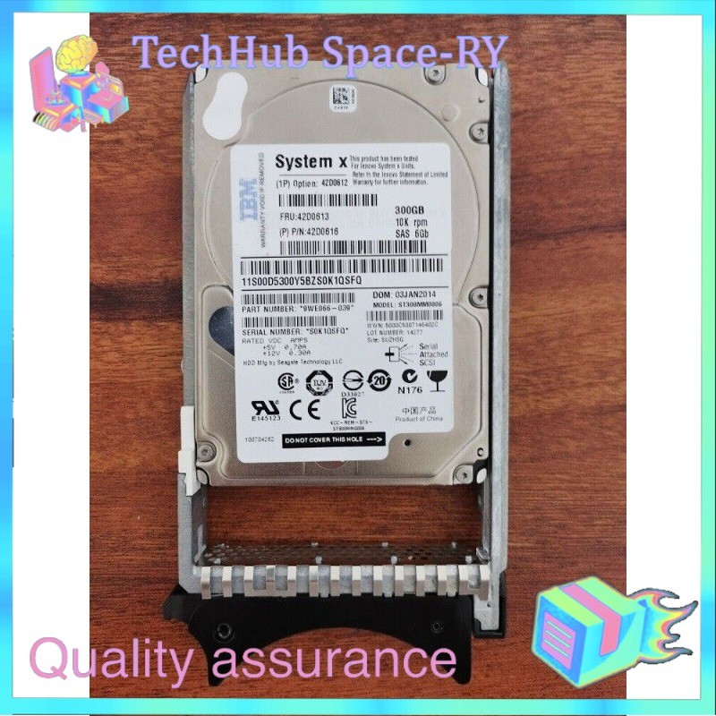 NEW Lenovo / IBM 42D0613 42D0612 42D0616 300GB 10K 6G SAS 2.5" HDD HARD DRIVE