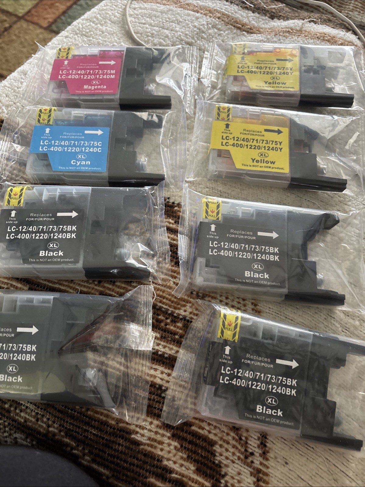 LD 8 Pack LC75 Black & Color Ink Cartridge Set