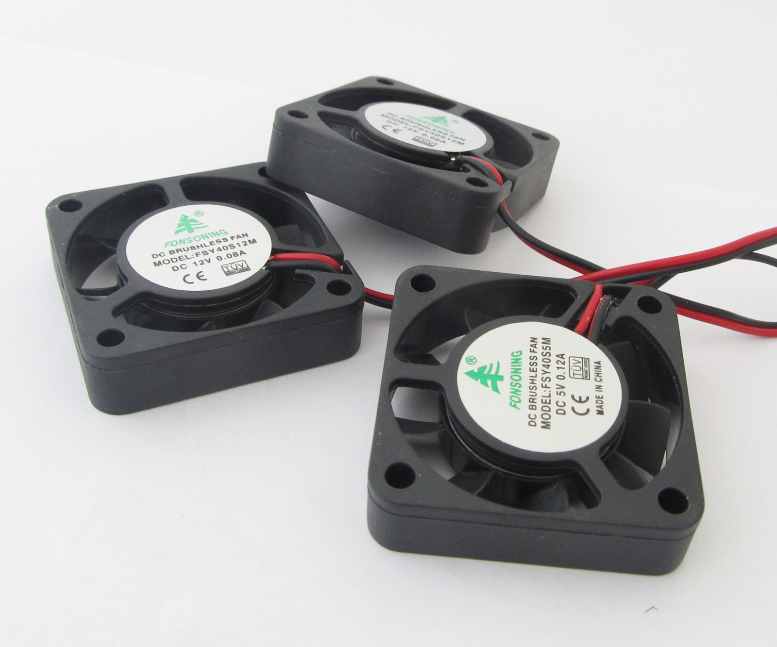 5x Brushless DC Cooling Fan 40x40x10mm 4010 9 blades 5V 0.12A 2pin Connector