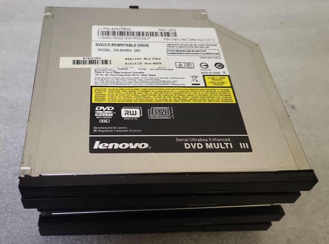 Lof of 5 Lenovo DVDRW/CDRW Burner Thinkpad T420 T420i T520 T530 T430  45N7602