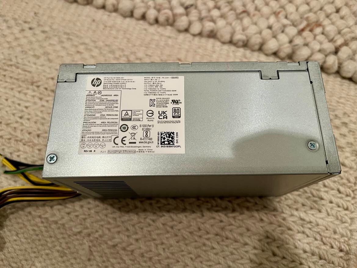 HP TG02-0013W 350W M15695-001 Power Supply 350W PA-2351-1