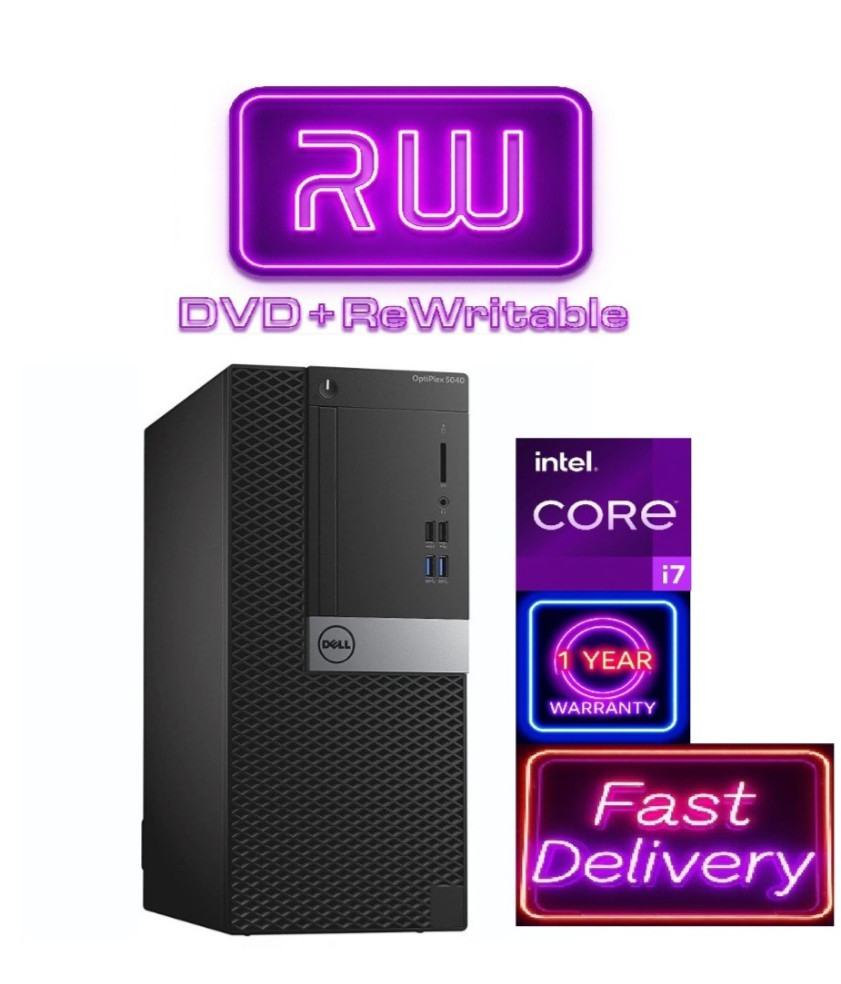 DELL Optiplex Desktop: Intel i7QC (16GB RAM - 512GB SSD) Zorin Core Edition