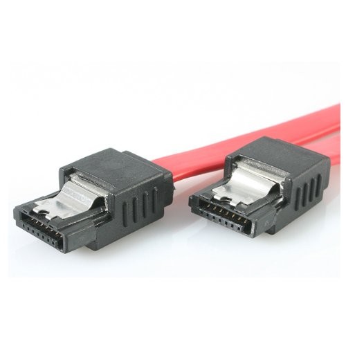 Startech 6in Latching Sata Cable - Sata - Sata - 6 - Red (lsata6)"
