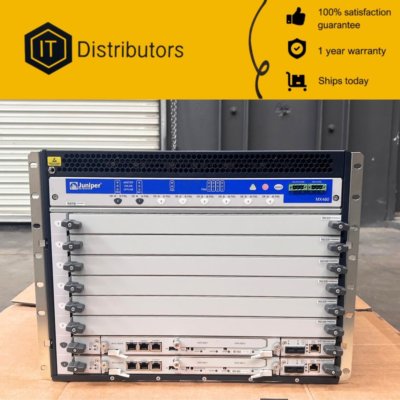 Juniper MX480 / MX480-PREMIUM-AC / 90 Day Warranty / Ships Today