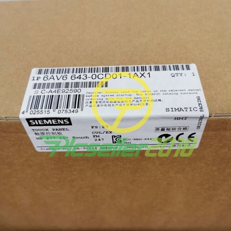 1PC New Sealed SIEMENS 6AV6 643-0CD01-1AX1 6AV6643-0CD01-1AX1 1-year warranty！