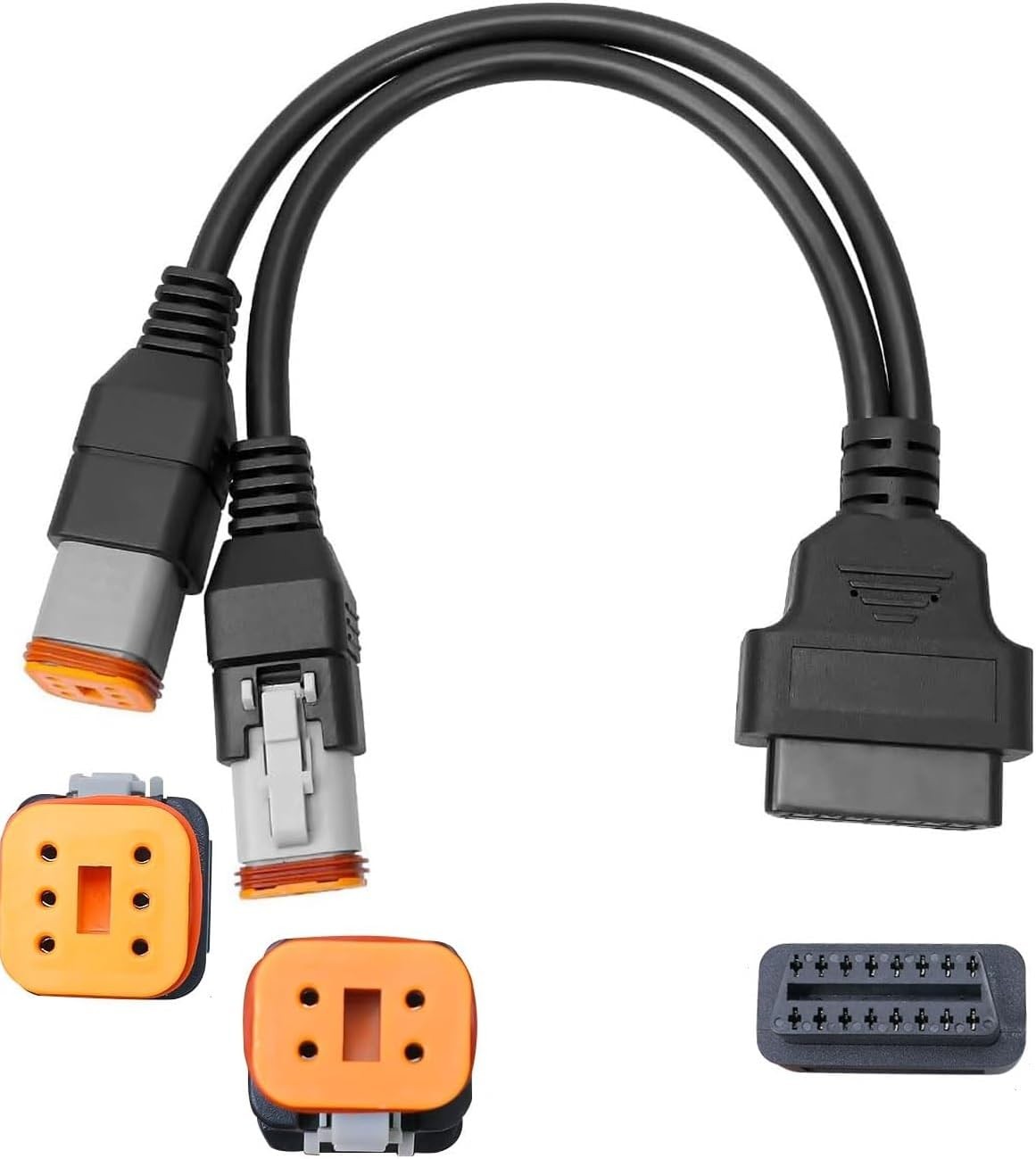 Obd2 Scanner Diagnostic Adapter Cable 4+6 pin 2 in 1 for Harley Davidson
