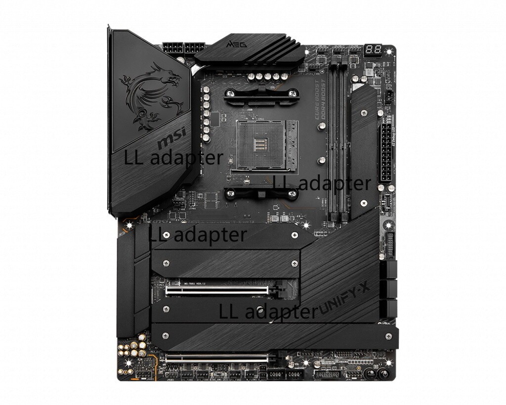 For MSI MEG X570S UNIFY-X MAX Motherboard DDR4 6*SATAIII ATX Mainboard