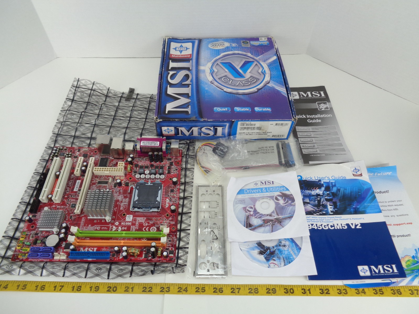 New Old Stock MSI Motherboard 945GCM5-F MS-7267 Vintage Computer Replacement PC
