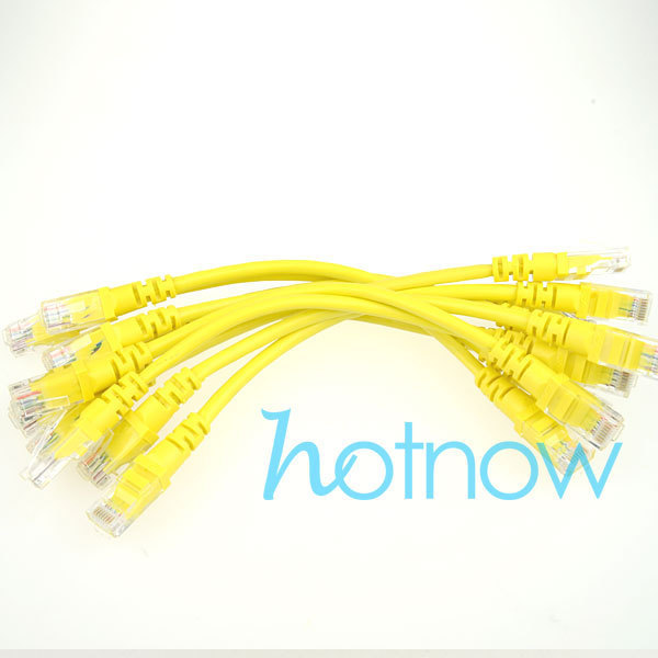 Lot 10 cables/ 4inch 11cm 568B CAT5E UTP Ethernet RJ45 Patch Cable Network Cable