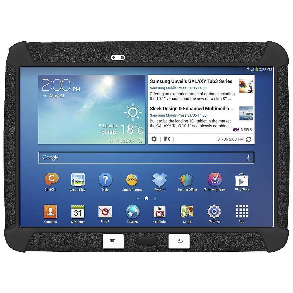 New Amzer Rugged Silicone Jelly Thin Case Samsung Galaxy Tab 3 & 4 10.1" Tablet