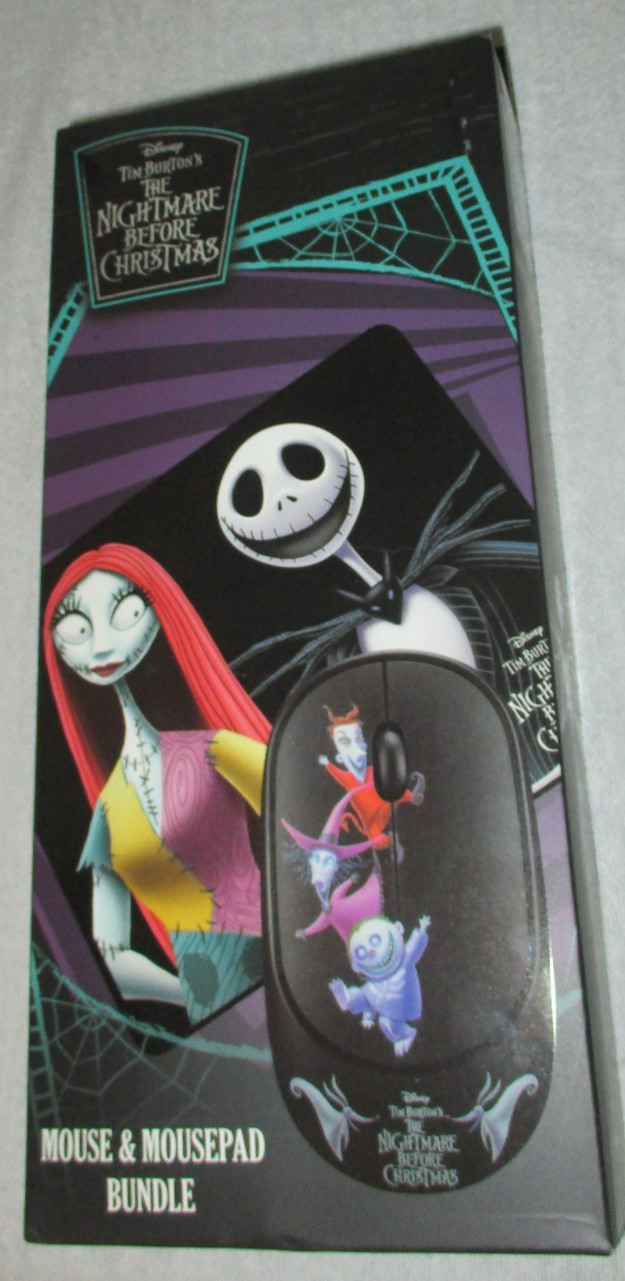 Geeknet Disney Nightmare Before Christmas NMBC Wireless Mouse & Pad Bundle NEW