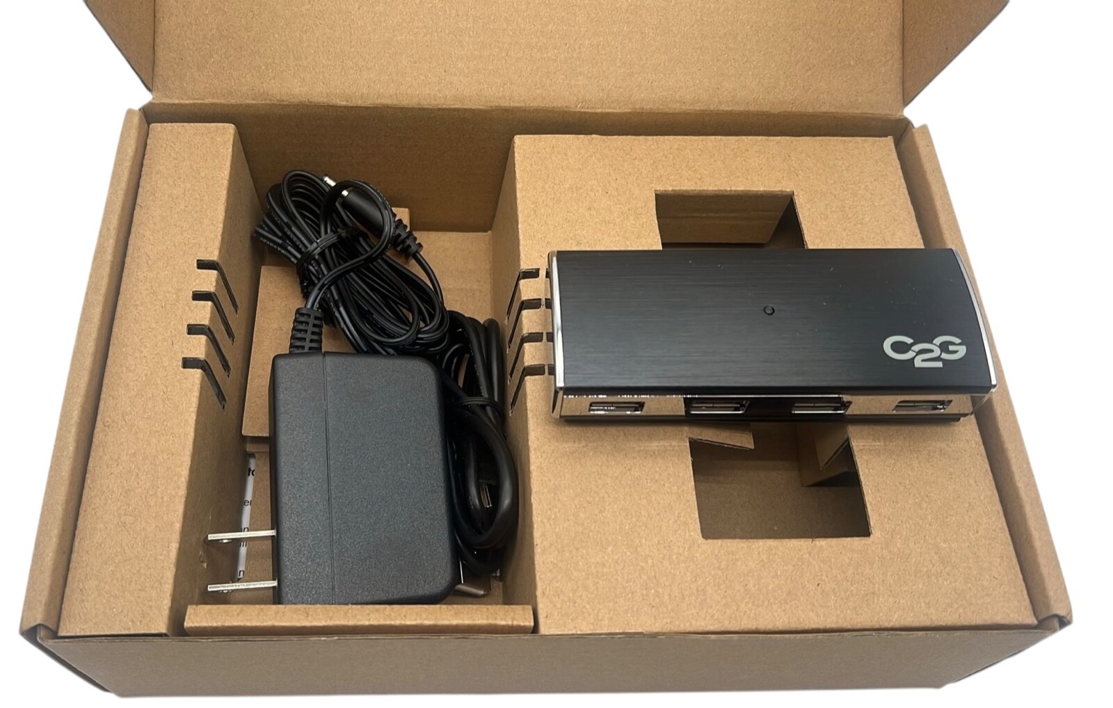 Legrand C2G Get Connected 4-Port USB 2.0 Aluminum Hub 29508 - Open Box