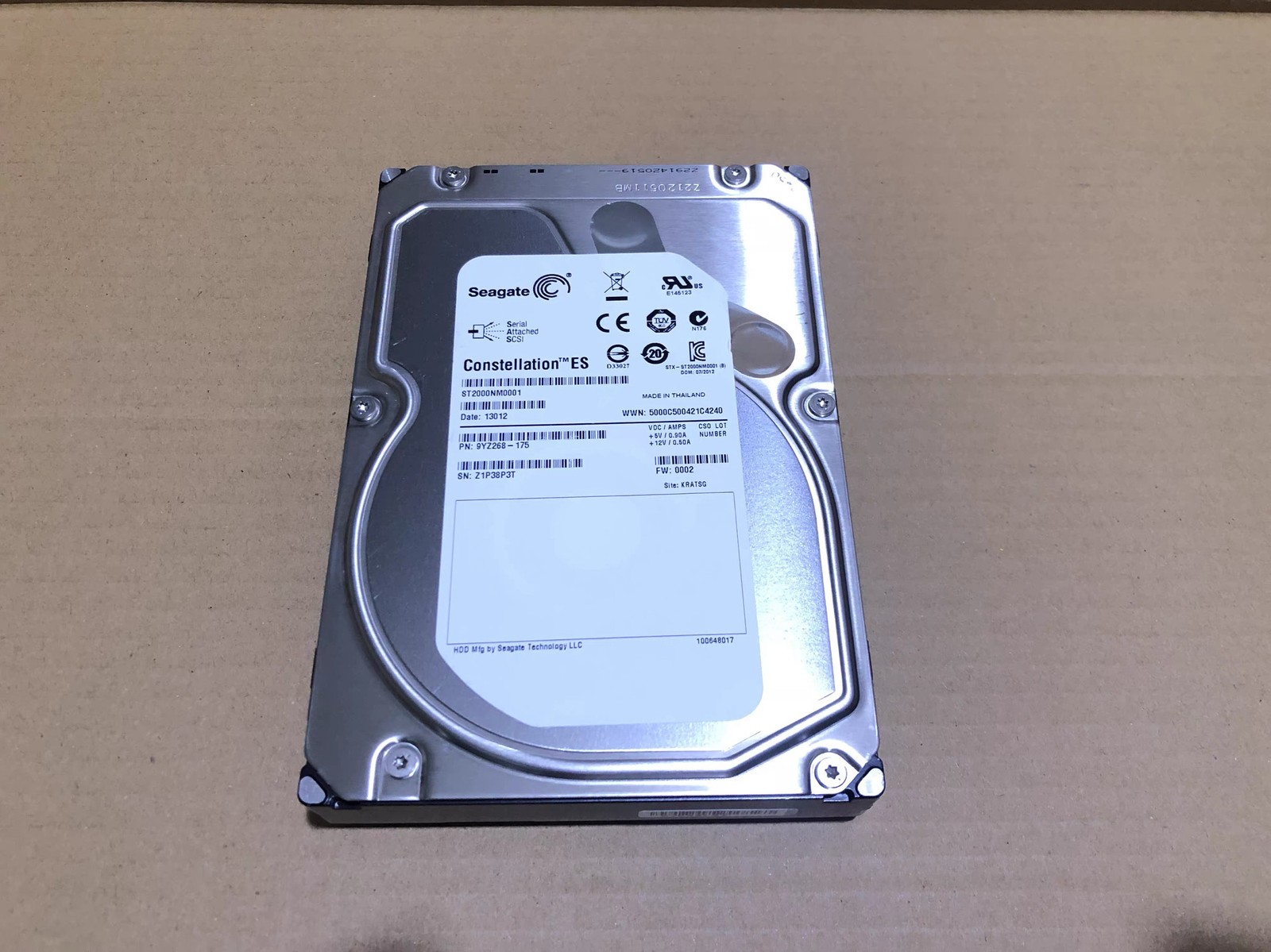 For Seagate ST32000645SS 2T 3.5 inch 7.2K SAS hard disk ST2000NM0001