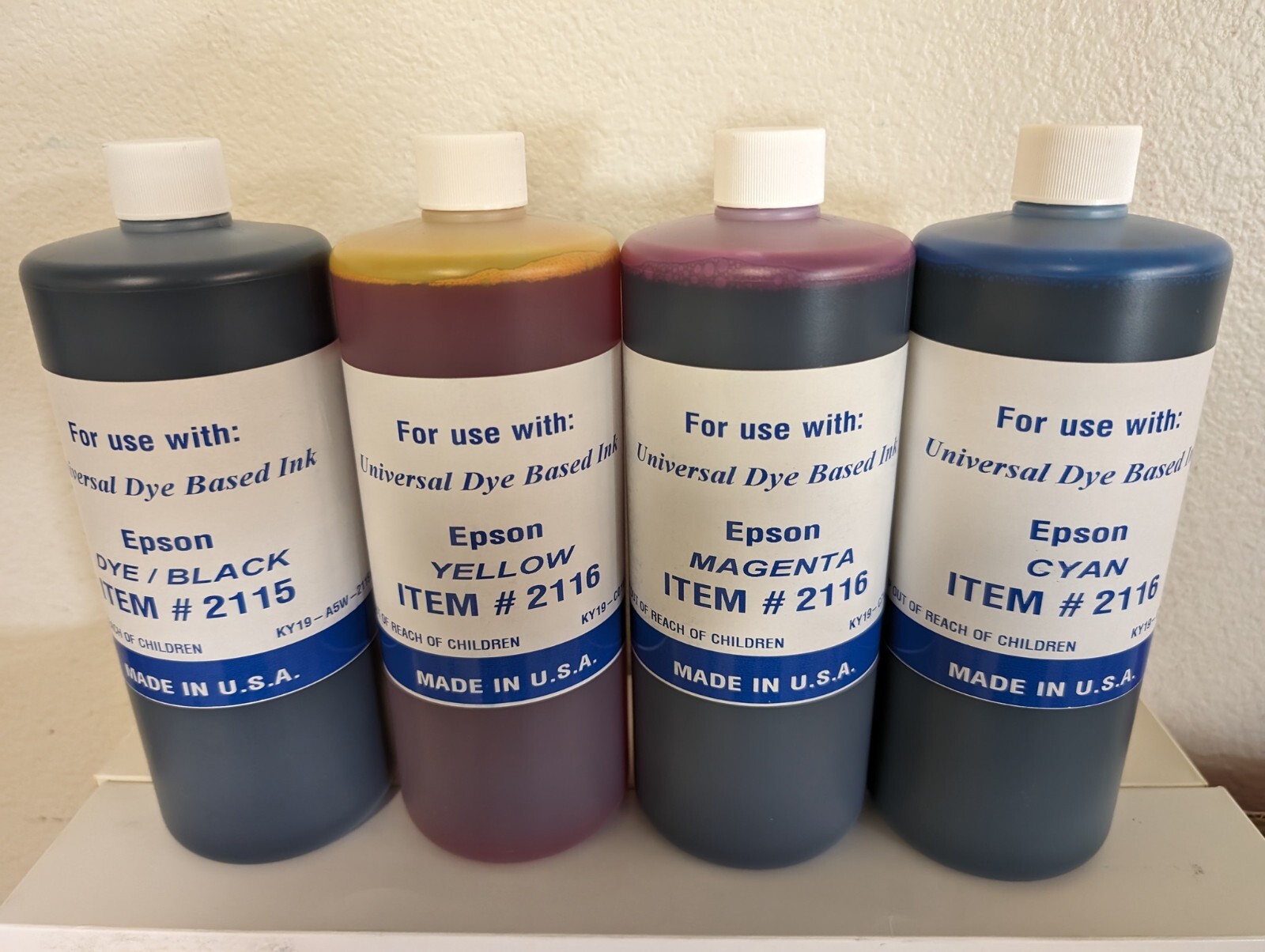 4,000ML Premium Dye Ink refill for WF4834 WF4833 WF4830 WF4820 WF3820 WF3823 822