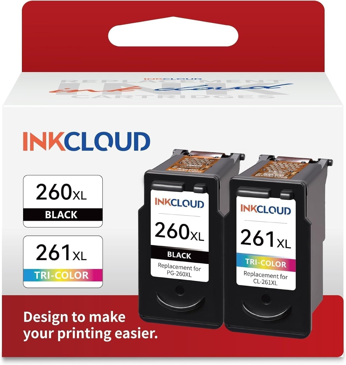 2PK Compatible PG-260XL CL-261XL Ink Cartridges For Canon Pixma TS6420a TS6400