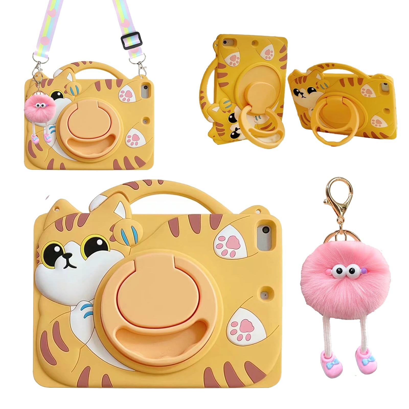 3D Cute Vivid Cat Case for iPad 10th Generation (2022) 10.9 inch/iPad (A16) 1...