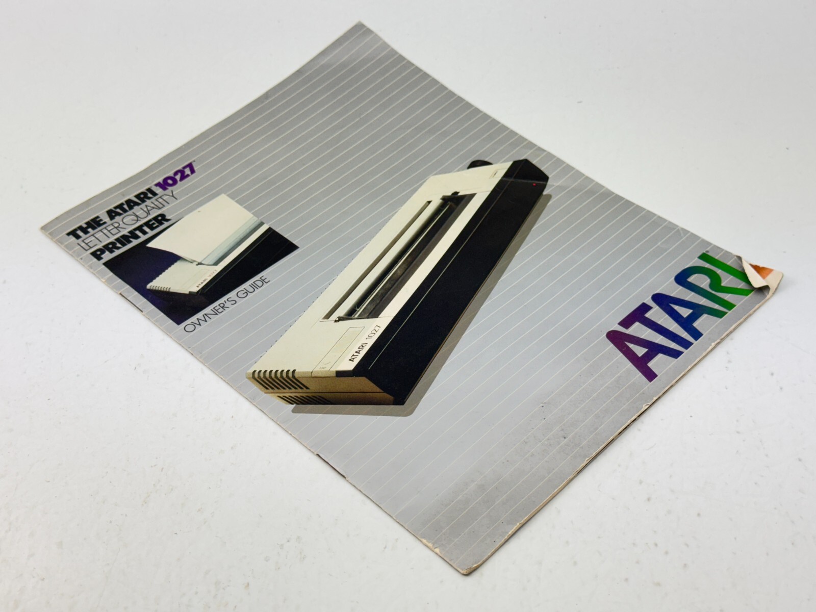 Vintage Hong Kong 1983 Atari 1027 Personal Home Printer Owners Manual Guide