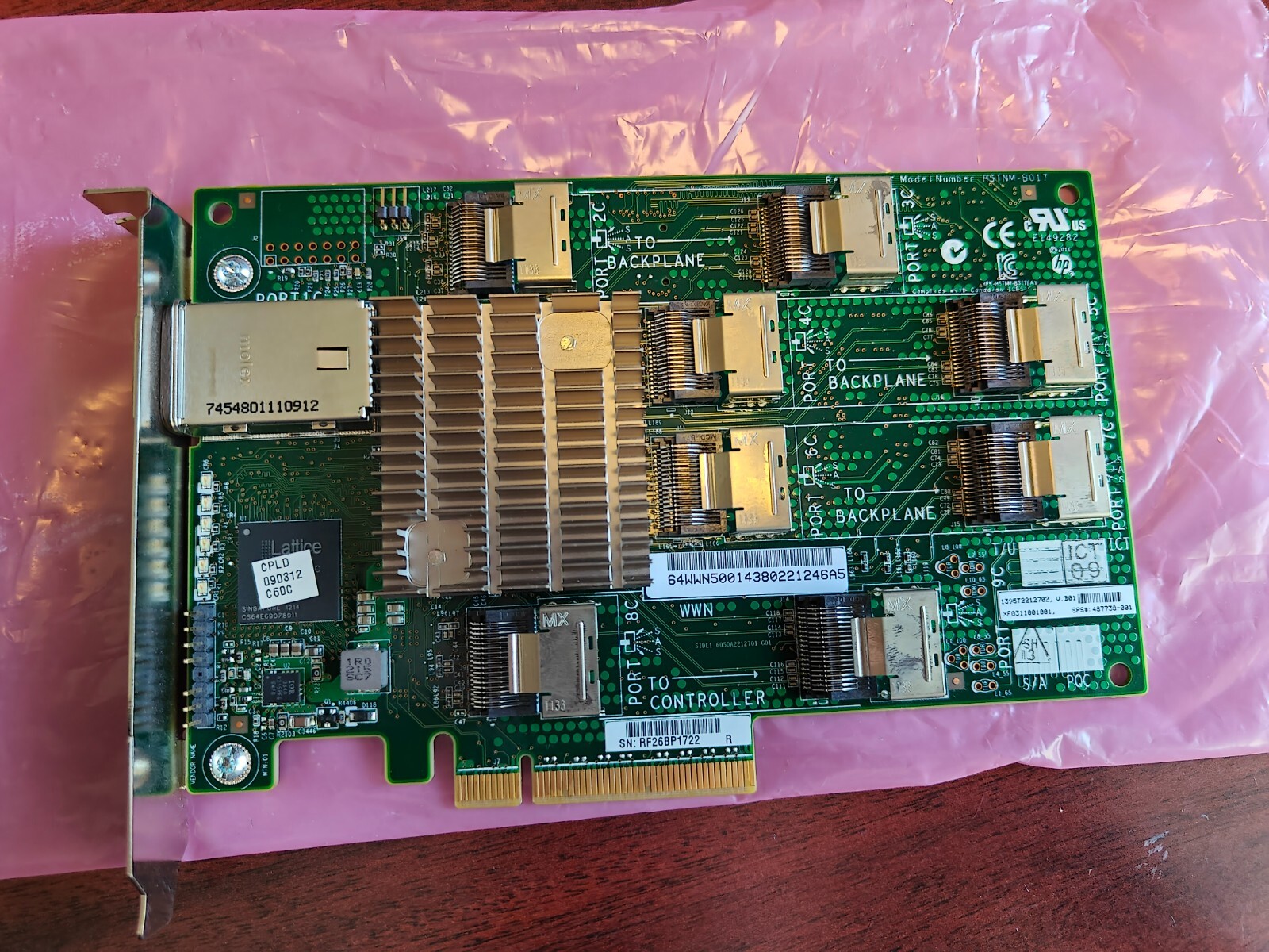 468406-B21 HP 24 BAY SAS EXPANDER CARD 487738-001 468405-002 / 001  3Gb 6Gb SATA