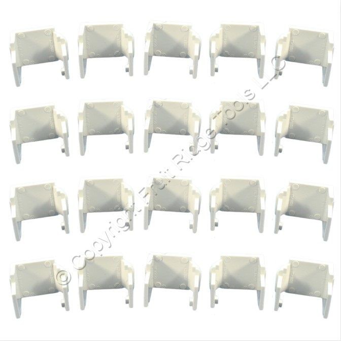 Leviton 41084-W White Quickport Wallplate Blank Filler Inserts 41084-BWB 20-pack