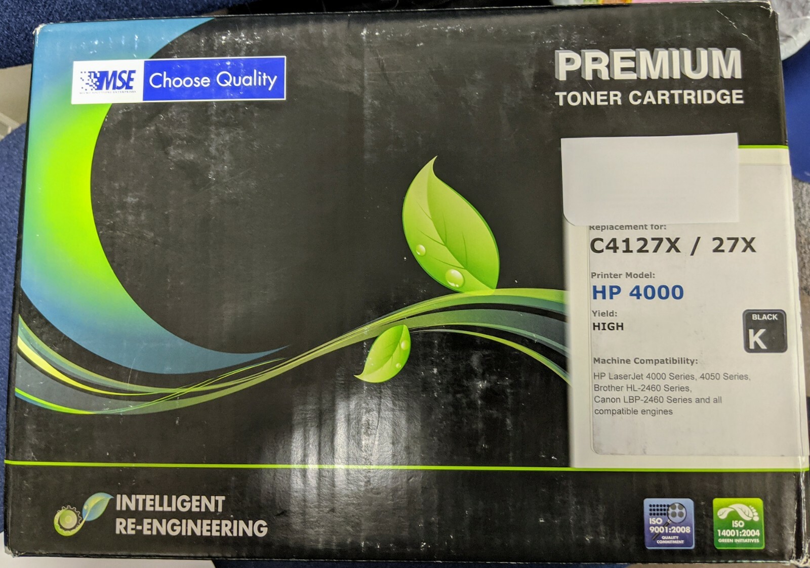 MSE- C4127X / 27X Toner Cartridge, Black, HP Laserjet 4000 & 4050 Series Comp