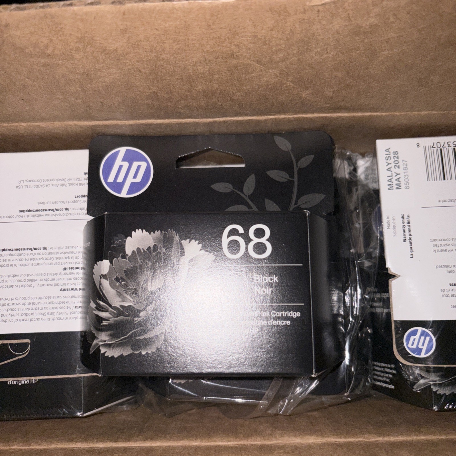 HP 68 Black Original Ink Cartridge 7FP21TN Expires 3/2028 New