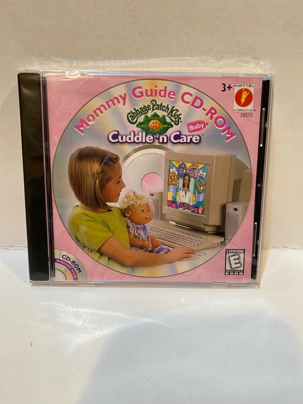 1998 Mattel Cabbage Patch Kids Cuddle’n Care Baby PC CD-ROM Windows 95 98