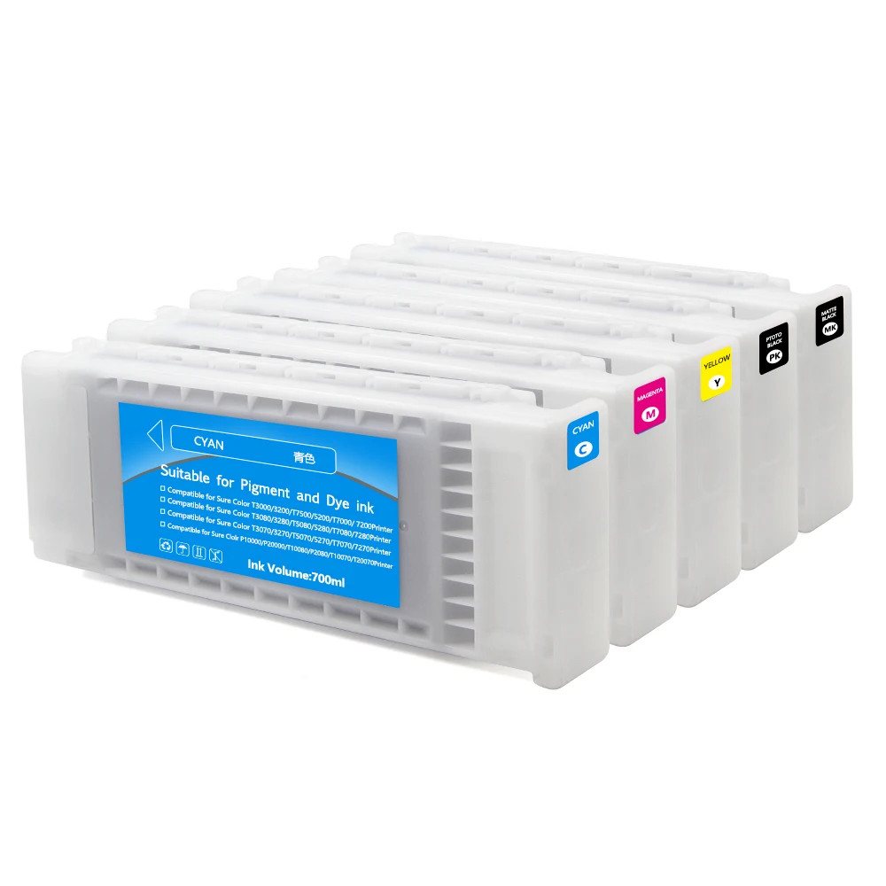 T6941-T6945 Compatible Ink Cartridge 700ml for Epson SC T5000 T3200 T5200 T7200