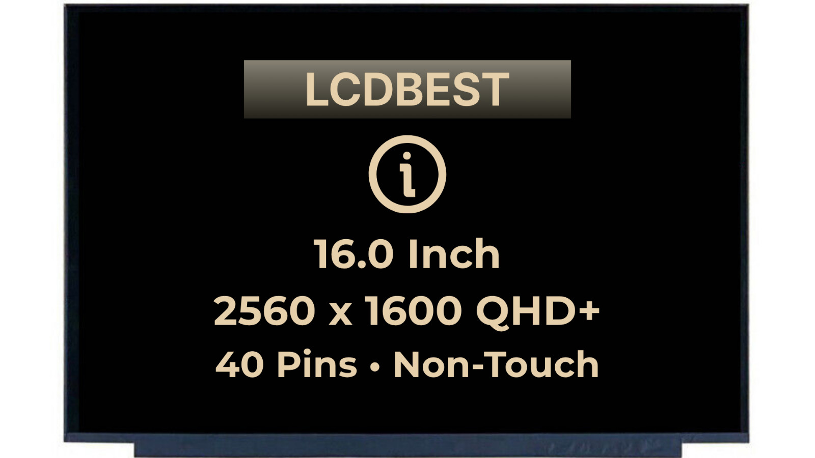 60Hz 2.5K 16.0" WQXGA LAPTOP LCD Screen CSOT MNG007DA1-3 fit NE160QDM-N62 V8.0