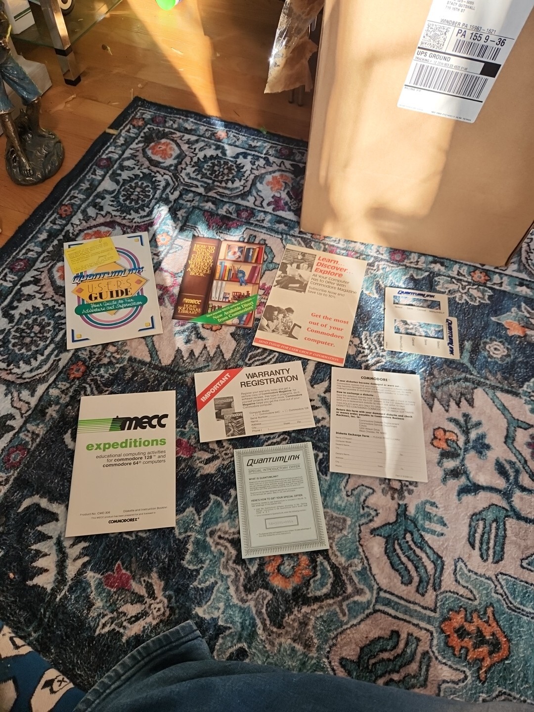 Commodore QuantumLink Booklets, Mailing Cards MECC Promotional Materials