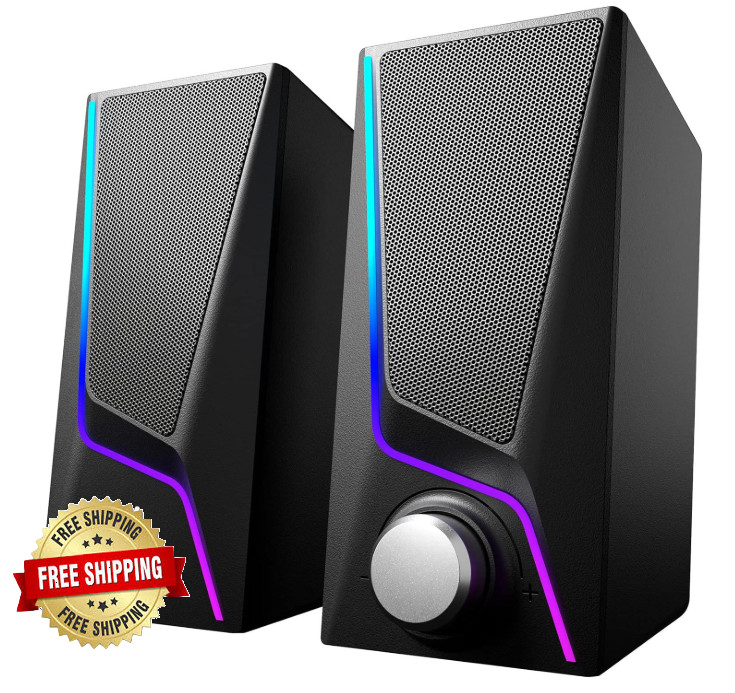 Altavoces Para Computadora, Altavoces Estéreo Hi-Fi Con USB 3.5Mm Para PC NUEVO.