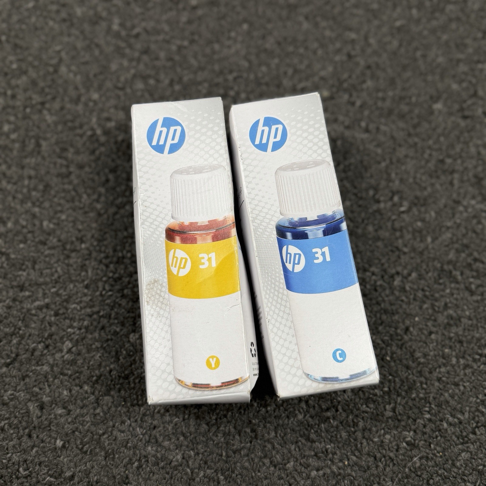 HP 31 Color Original Ink Bottle Combo 2-Pack Cyan & Yellow