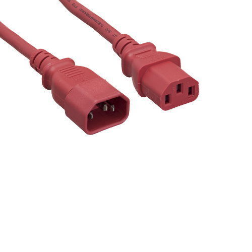 Red Power Cable for HP FLEXFABRIC 5900 5900CP 5940 5945 5980 Jumper Cord 6ft