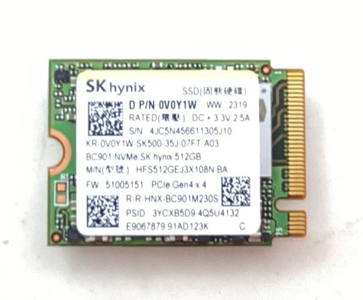 SK Hynix 512GB M.2 NVMe PCIe Internal SSD - 0V0Y1W