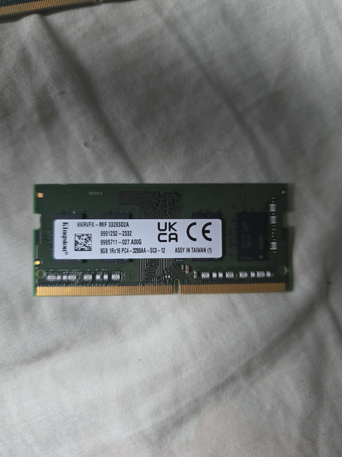 Kingston DDR4 3200 MHz SODIMM Laptop RAM Kit, 16GB 2x8GB