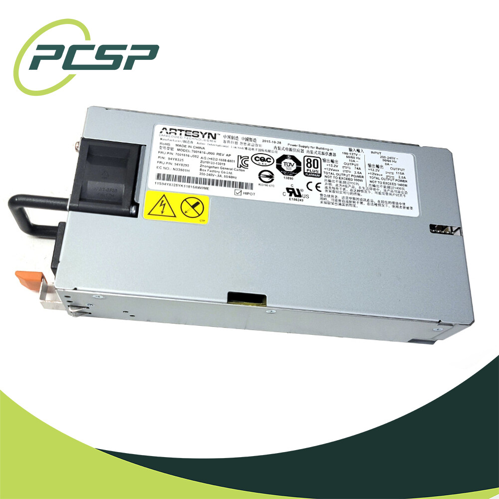 IBM 94Y8293 ARTESYN 7001616-J000 1400W 80 Plus Platinum Power Supply