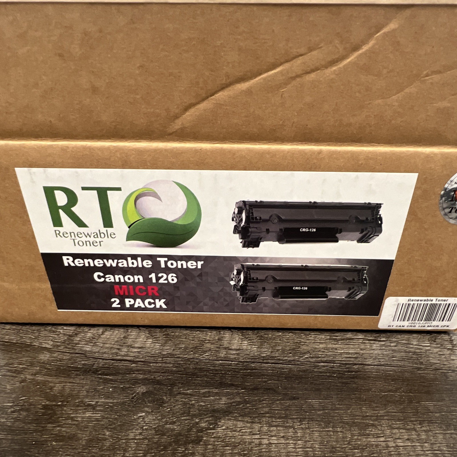 RTO Renewable Black Laser Toner Canon 126 CRG-126 MICR 2-Pack