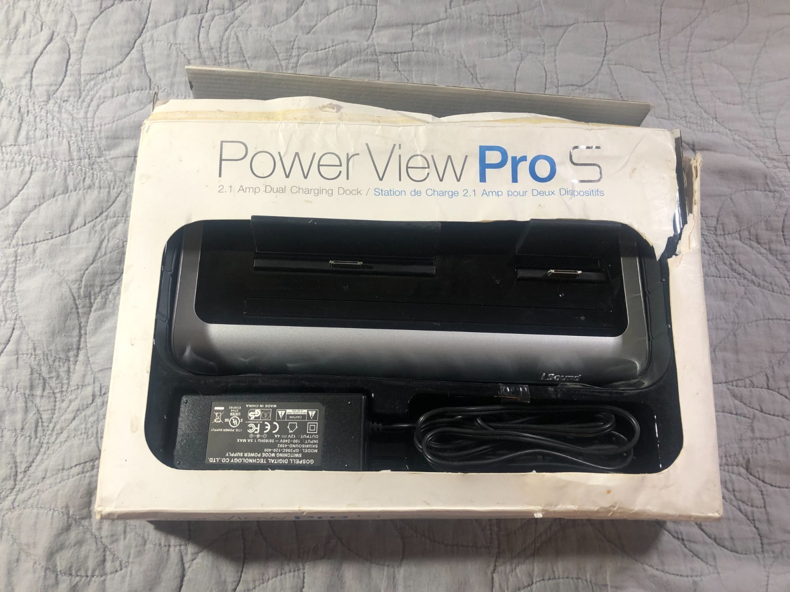iSOUND 4592 Power View Pro S older iPad iPhone iPod Dock/Charger
