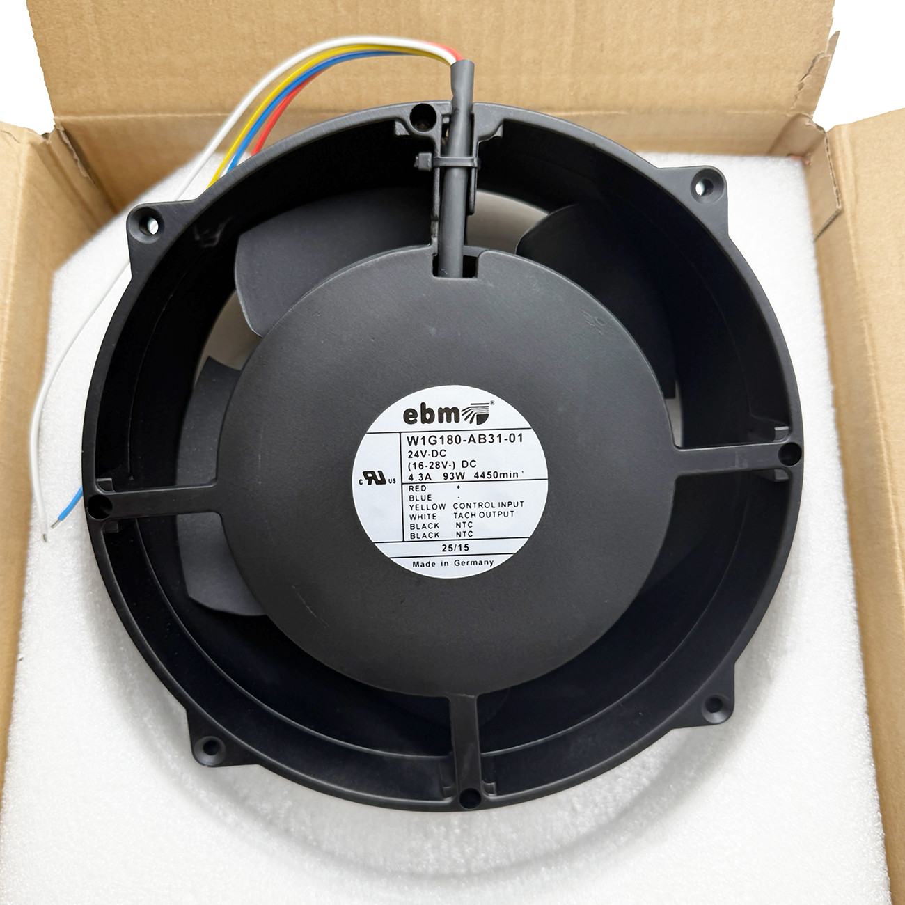 1Pc Brand New inverter fan W1G180-AB31-01 W1G180AB3101 for EBM 24V 4.3A 93W