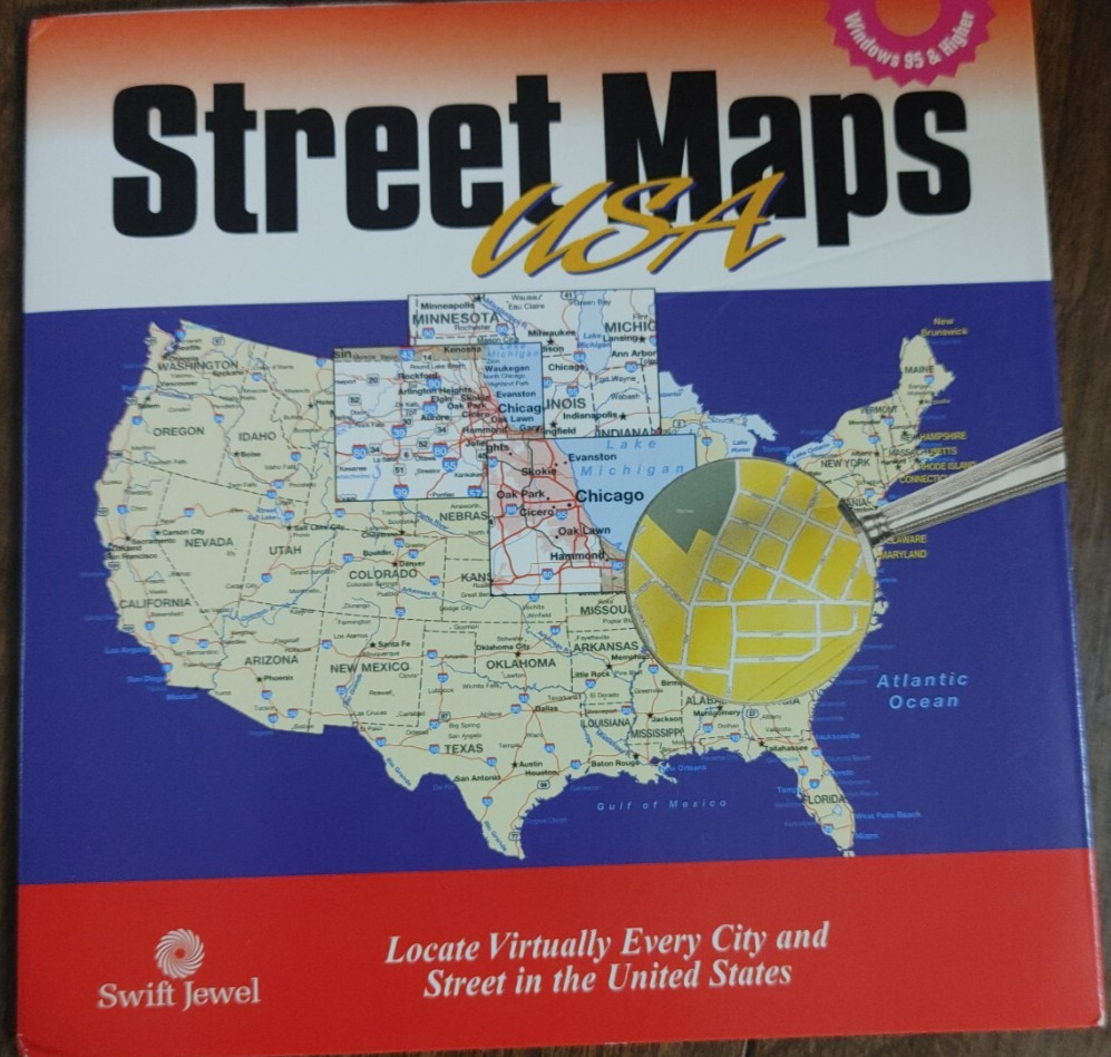Street Maps USA (Vintage PC CD-ROM, 1999)
