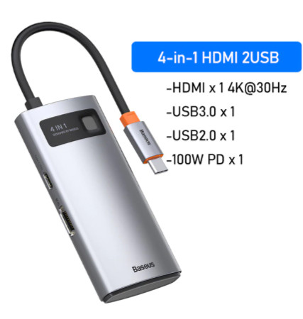 8 in 1 Type C to HDMI-compatible USB 3 Adapter SD TF USB C Splitter Hub /Dock