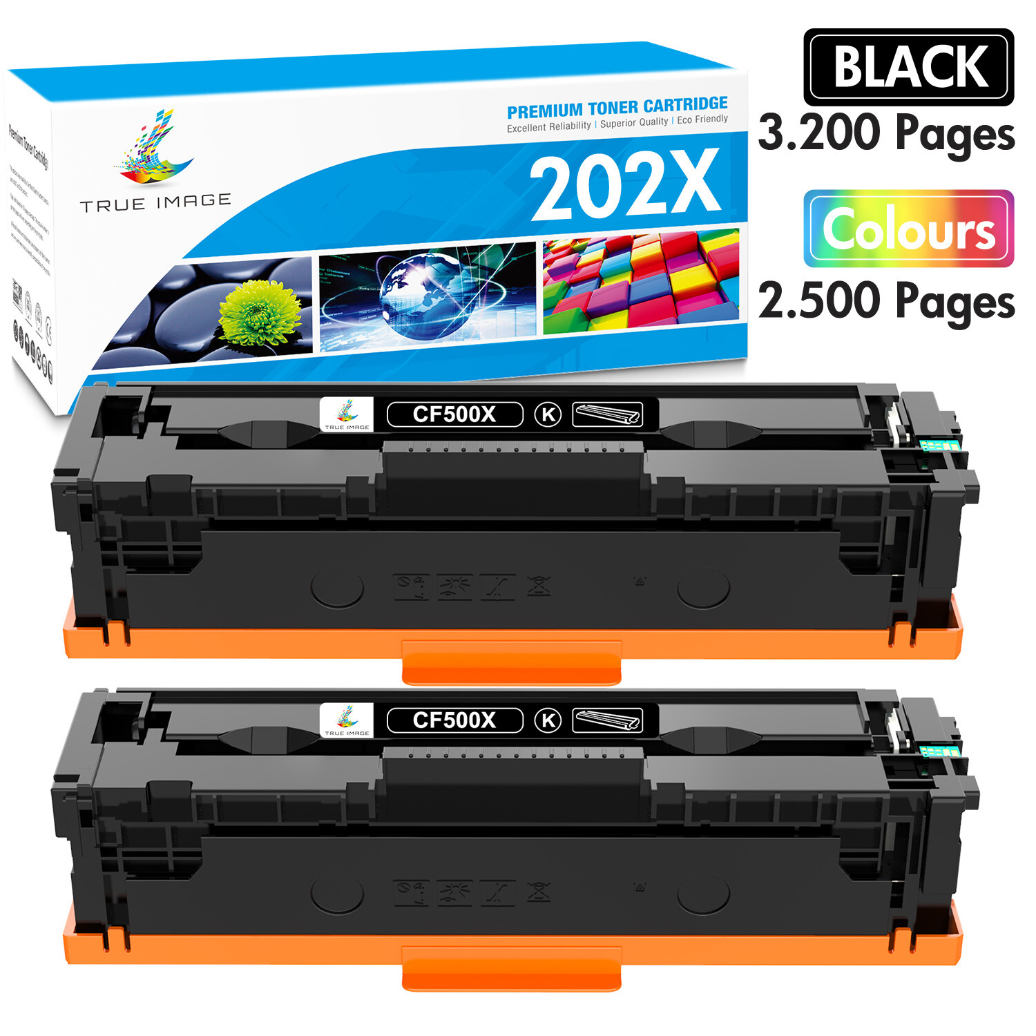 CF500A CF500X 202A 202X Toner H.Y for HP LaserJet Pro M254dn M281cdw M254dw New