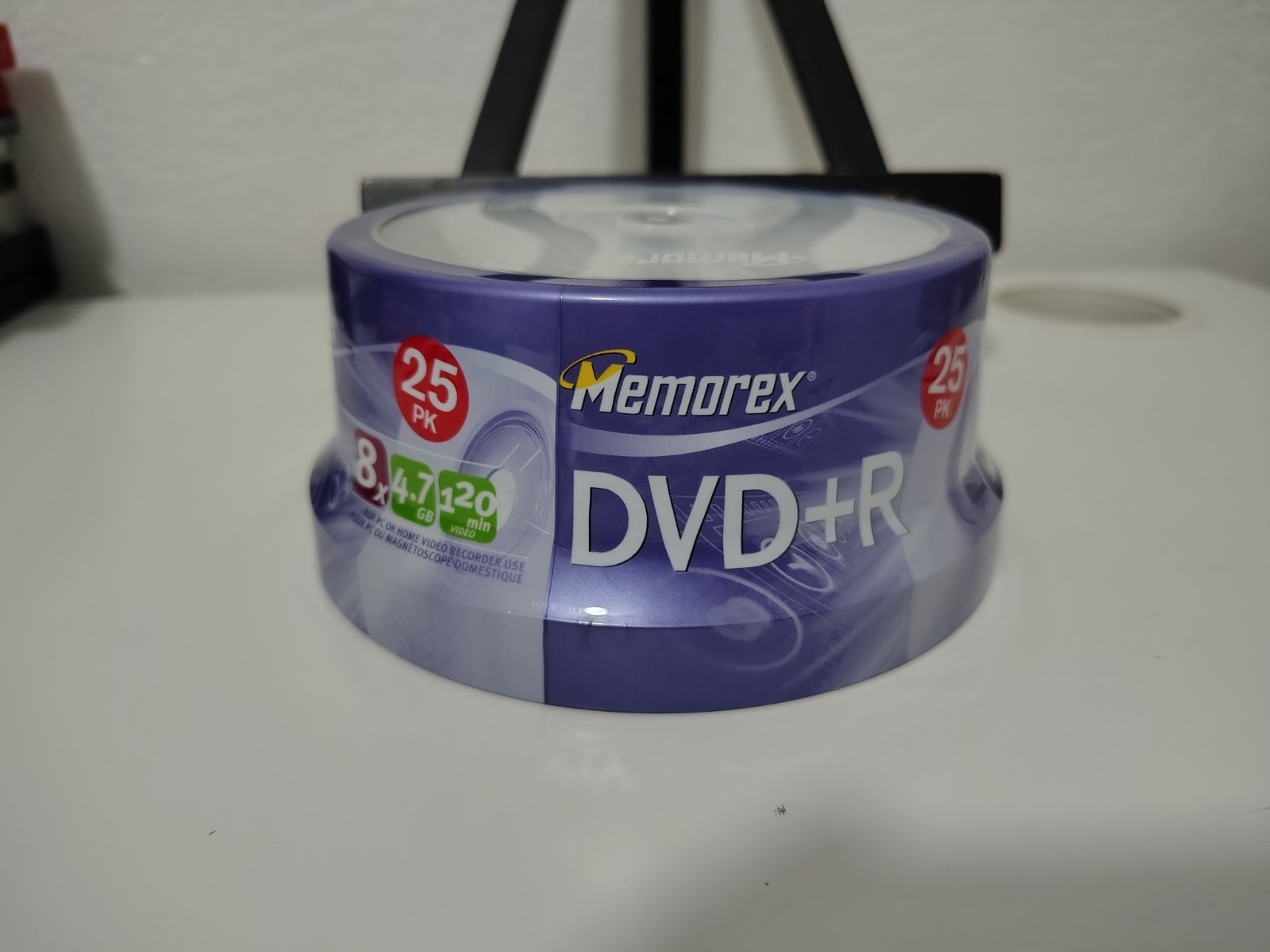 NEW Sealed Memorex DVD+R 16X 4.7 GB  120 Min  Spindle of 25pk Fast Shipping 