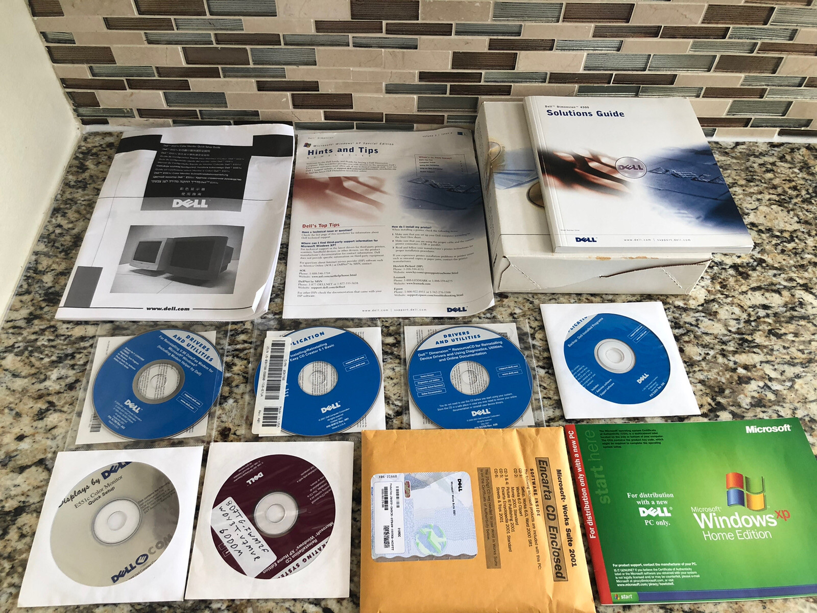 Dell E551c & 4300 Owner’s Manual Drivers and Utilities Discs 2001 Vintage￼￼