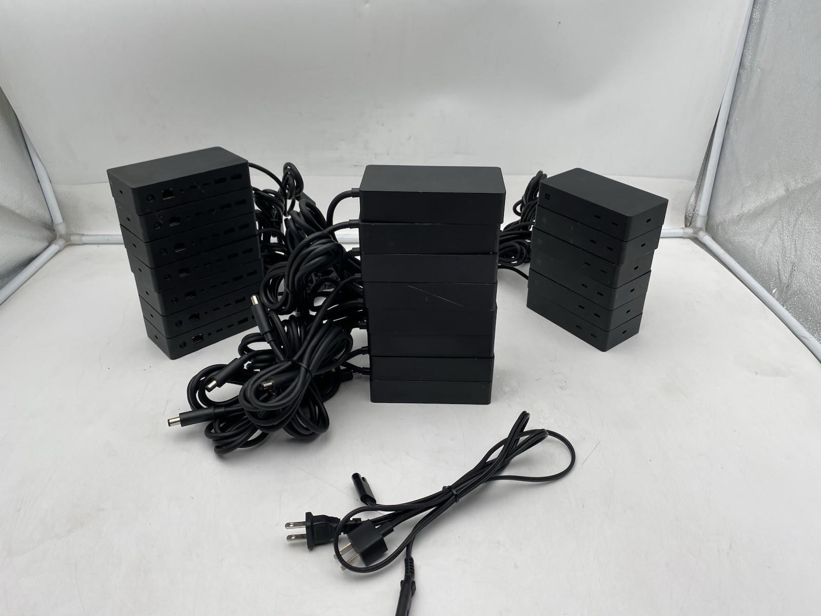 Lot of 13 Microsoft Surface Dock 2 1917  w/ 8 Power Adapter & 2 Power Cable