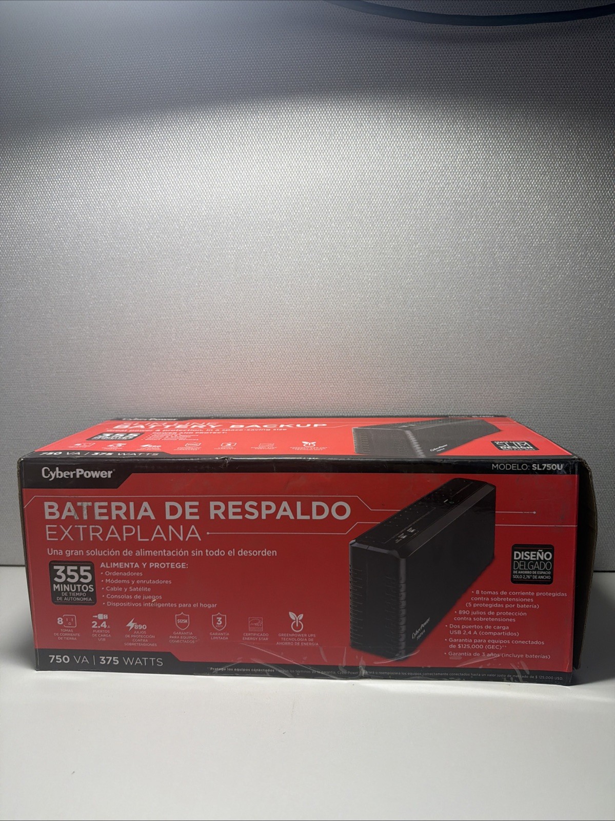 CyberPower SL750U 750VA 375W Slim Tower UPS