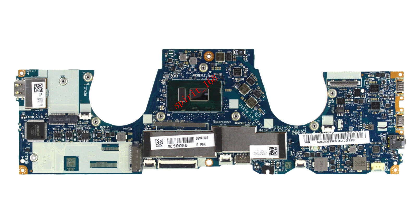 For Lenovo Yoga 720-13IKB Motherboard with I5-7200U 8GB RAM 5B20N67805 LA-E551P