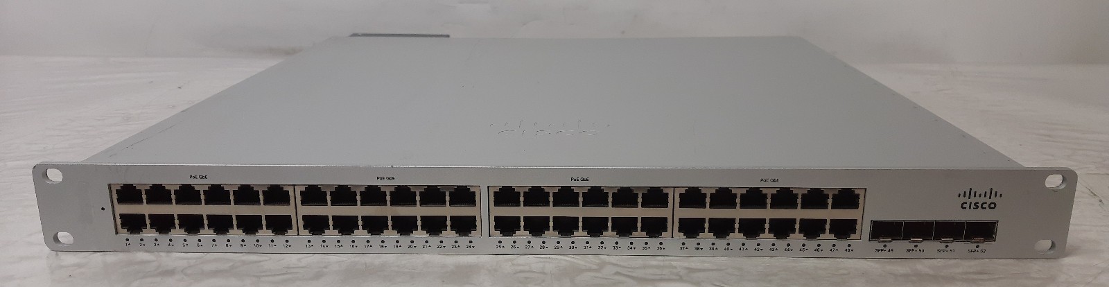 UNCLAIMED Cisco Meraki MS350 48 Port Gigabit Switch MA-PWR-1025WAC MS350-48FP-HW