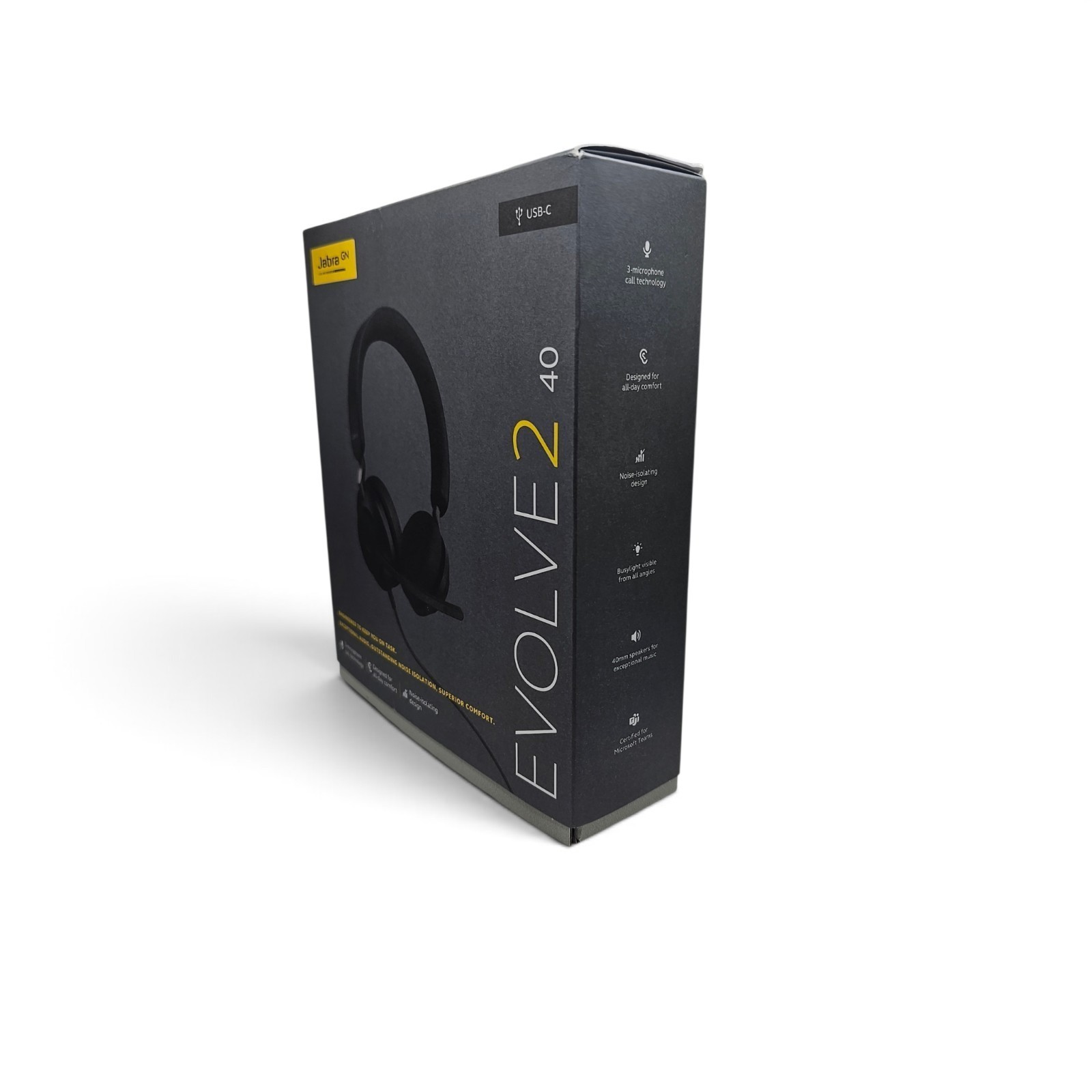 Jabra Evolve2 40 USB-C teams certificated Product - open box - Fast Shipping