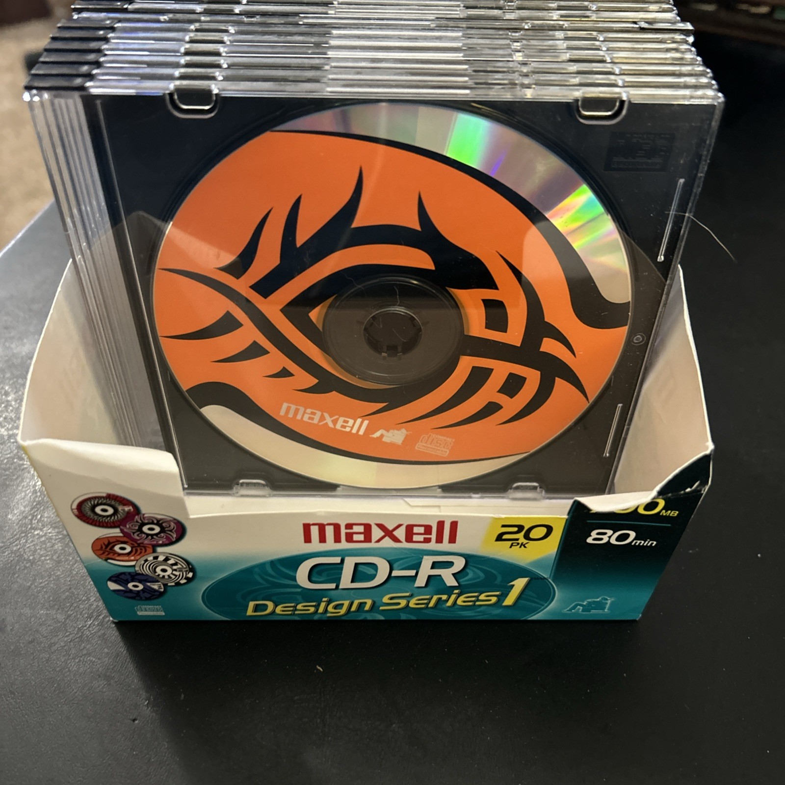 CD-R Design Series 1 11 Pack Maxell 700MB 48x- Opened Unused 11 Discs